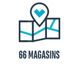 66 magasins en France