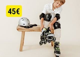 ROLLER FITNESS ENFANT FIT3 JR GRIS JAUNE
